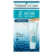 Nature's Cure 2 Part Natural Homeopathic Acne Treatment For Males