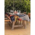 thumbnail image 3 of Outdoor Table Cloth with Umbrella Hole and Zipper, Purple Grapes Farmhouse Waterproof Rectangle Tablecloth 54"x80", Vintage Cask Maple Leaf Washable Table Cover for Outside Party Patio Picnic, 3 of 8