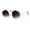 silver smoke, variant on Womens Retro Foliage Jewel Trim Round Circle Lens Hippie Sunglasses Silver Smoke