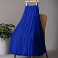 thumbnail image 6 of Pleated Mesh Skirt for Women Flowy Tulle Maxi Skirt Casual Elegant Long Skirt Flowy Party Bottoms, 6 of 8