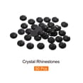 thumbnail image 3 of Uxcell 50Pcs Piedras de cristal redondas de respaldo plano 0.55" SS45 Cristales negros, 3 of 7