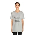 thumbnail image 4 of This House Runs On Love And Laughter Unisex Cotton Jersey Short Sleeve Tee, 4 of 10