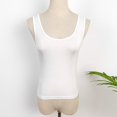 thumbnail image 3 of Sngxgn Women's Basic Casual Long Camisole Strap Layering Top(White,L), 3 of 4