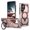 Rosegold, variant on Dteck Magnetic Case for Samsung Galaxy S23 Ultra,Shockproof TPU PC Ring Holder Case Compatible with Mag Safe Military Drop Protection Kickstand Back Cover,Black