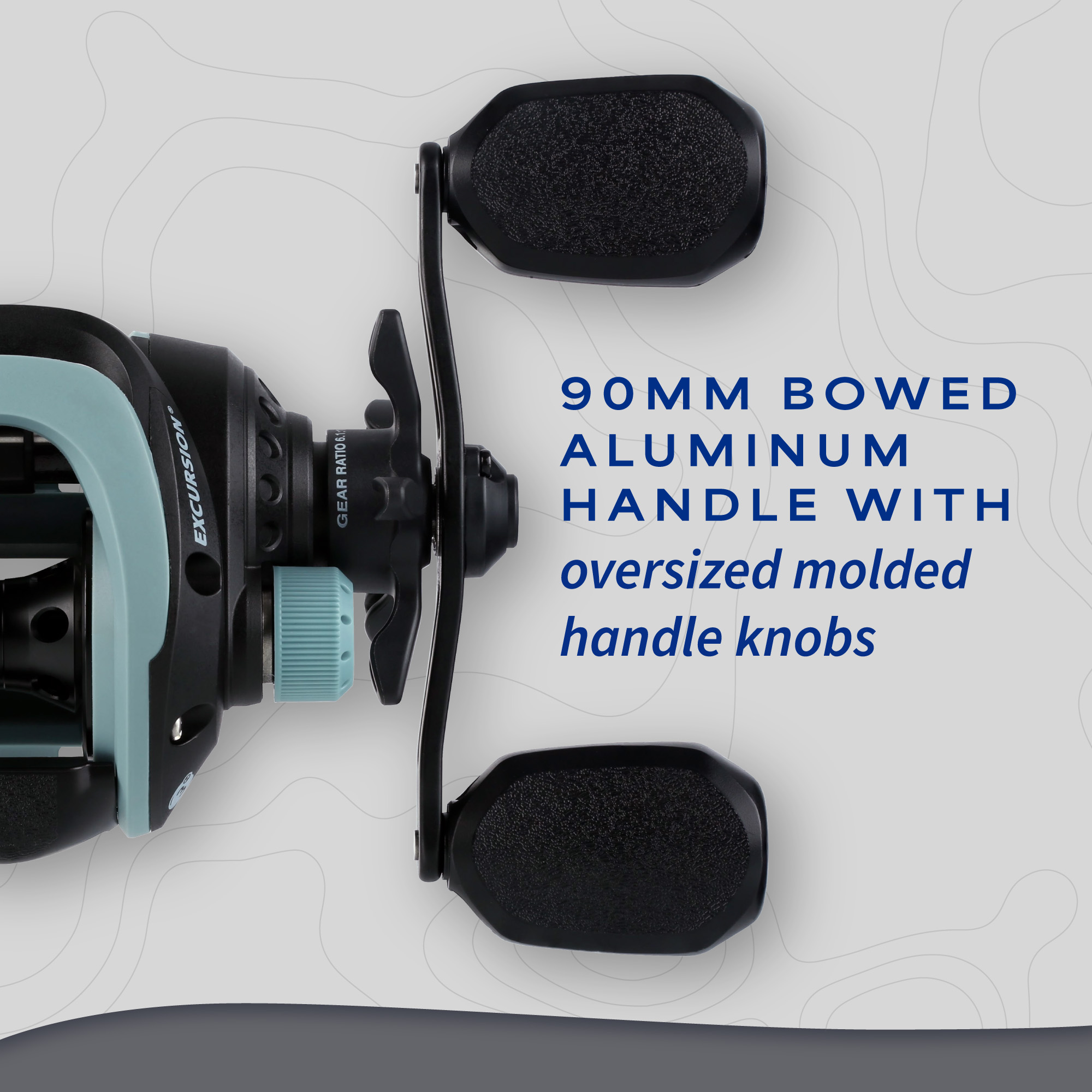 Shakespeare Excursion Low Profile Baitcast Fishing Reel, Right-Handed