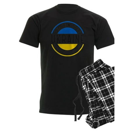 

CafePress - Peace Love Ukraine Pajamas - Men s Dark Pajamas