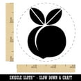 thumbnail image 2 of Plump Peach Self-Inking Rubber Stamp Ink Stamper - Pink Ink - Small 3/4 Inch, 2 of 7