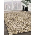 thumbnail image 3 of Ahgly Company Machine Washable Indoor Round Transitional Khaki Gold Area Rugs, 5' Round, 3 of 7