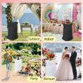 thumbnail image 5 of Spandex cocktail tablecloth, suitable for high top dining tables, bars, weddings, parties, and banquets as an elastic tablecloth. Different colors to choose from, 5 of 10