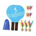 thumbnail image 1 of Almencla Ensemble de 2 Pcs pour Badminton Raquette d'Exercice pour Enfants Extérieur Intérieur, 1 of 8
