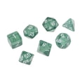 thumbnail image 1 of Juego de dados de múltiples caras (7 piezas): D4, D6, D8, D10, D12 y D20 para Dungeons &amp; D&amp;D. Color verde claro., 1 of 7