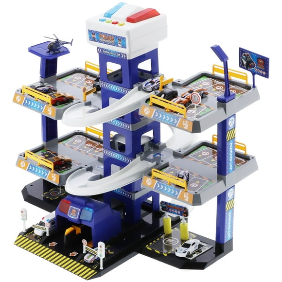 Arking Lot Car Garage Playset, PERFECT GIFT Large Toy Parking Garage Garage Parking Lot Toys 3-Floors Car Parking Garage Toy for Home