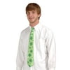 Club Pack of 12 Green Clover Necktie St. Patrick's Day Costume Accessory
