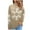 Khaki, variant on jsaierl Women's Christmas Sweaters Funny Christmas Snowflake Graphic Knit Tops Dressy Casual Long Sleeve Loose Sweater Christmas Gift Crewneck Pullover Sweater