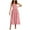 Pink, variant on Maplenight Maxi Dresses for Women Casual Sleeveless Off Shoulder Smocked Tiered Long Sundress,Sizes S-2XL
