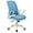 Blue, variant on MoNiBloom Swivel Office Chair, Ergonomic Adjustable Reception Seat with Armrest & Lumbar Support for Waiting Room, Grey