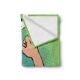 thumbnail image 2 of Grandpa Soft Flannel Fleece Blanket, Halftone Circles Background with Cartoon Old Man Flexing We Can Do It Calligraphy, Cozy Plush for Indoor and Outdoor Use, 70" x 90", Multicolor, by Ambesonne, 2 of 6