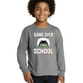 thumbnail image 2 of Wild Bobby Game Over Back to School | Funny Gamer Controller Video Games School Youth Longsleeve Shirt, 2 of 6