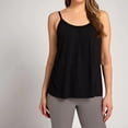 thumbnail image 2 of Staron Débardeurs pour Femmes à Bretelles Spaghetti Sans Manches Blouses Tunique Débardeur Décontractée Col Rond Camisole Chemise Unie Fluide Hauts Blouses de Printemps, 2 of 6