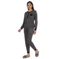thumbnail image 2 of Inkmeso Womens Nightwear Pajamas Set Sleepwear Long Sleeve Top With Pant, 2 of 8