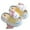 1-Yellow261, variant on Plush Bunny Linen Slides for Girls Open-Toe Thick-Soled Summer Slippers Non- Lightweight Indoor Shoes