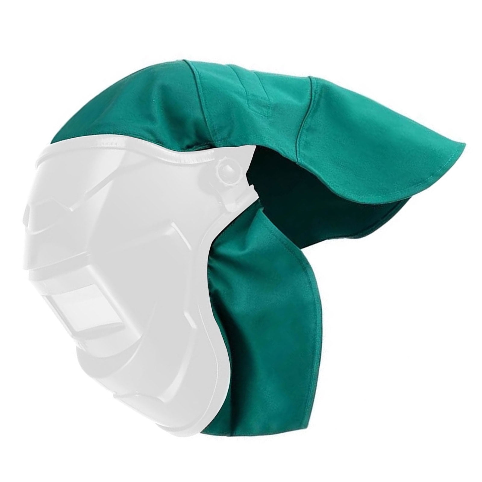 Welder's Helmets Covers And Neck Bib Set Heatproof Leather Cloth Construction Ergonomic Design For Long Welding Tasks
