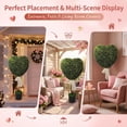 thumbnail image 3 of QenASHaing Valentines Heart Shaped Topiary Trees, Valentine's Day Decorative Plants with Bow Tie, 2.5 Ft Faux Plant for Indoor & Home Decor, 3 of 7