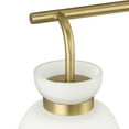 thumbnail image 5 of Lexie Collection Three-Light Brushed Gold Contemporary Vanity Light, 5 of 12