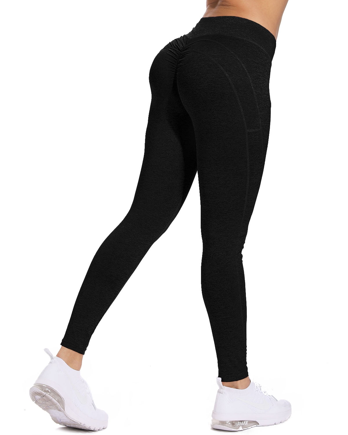 INFILAR Women's High Waist Yoga Leggings Tummy Control Scrunch Butt ...