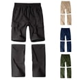 thumbnail image 4 of YAYUBA Boys Convertible Hiking Pants Kids Zip Off Scout Pants Youth Teen Boy Quick Dry Outdoor Fishing Waterproof Lightweight 3-11Y, Black, 4 of 4