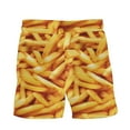 thumbnail image 3 of ZQUUVOU Men's Swim Trunks Quick Dry Drawstring Funny Food Printed Beach Swimming Shorts Sport Swimwear Summer Vacation Yellow, 3 of 3