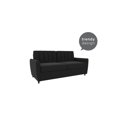 Novogratz Brittany Sleeper Sofa with Memory Foam Mattress, Queen, Dark