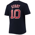 thumbnail image 3 of Men's Fanatics Trevor Story Navy Boston Red Sox Big & Tall Name & Number T-Shirt, 3 of 3