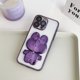thumbnail image 4 of Funda para iPhone 14 con adorable conejito, soporte oculto, TPU suave transparente, a prueba de golpes, espejo 3D, soporte de conejo con protección para cámara, para mujeres y niñas - Morado, 4 of 8