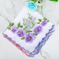 thumbnail image 7 of 20 Pcs Women Classic Style Flower and Bird Handkerchief Cotton Square Handkerchief Different Style, 7 of 7