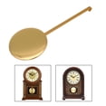 thumbnail image 5 of Wall Clock High Gloss Gold Metal Pendulum Swing Movement Quartz Accessories, 5 of 8