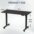 thumbnail image 6 of Furmax 55" Height Adjustable Standing Desk with Locking Wheels Ergonomic Stand up Desk with Memory Preset,Black, 6 of 7