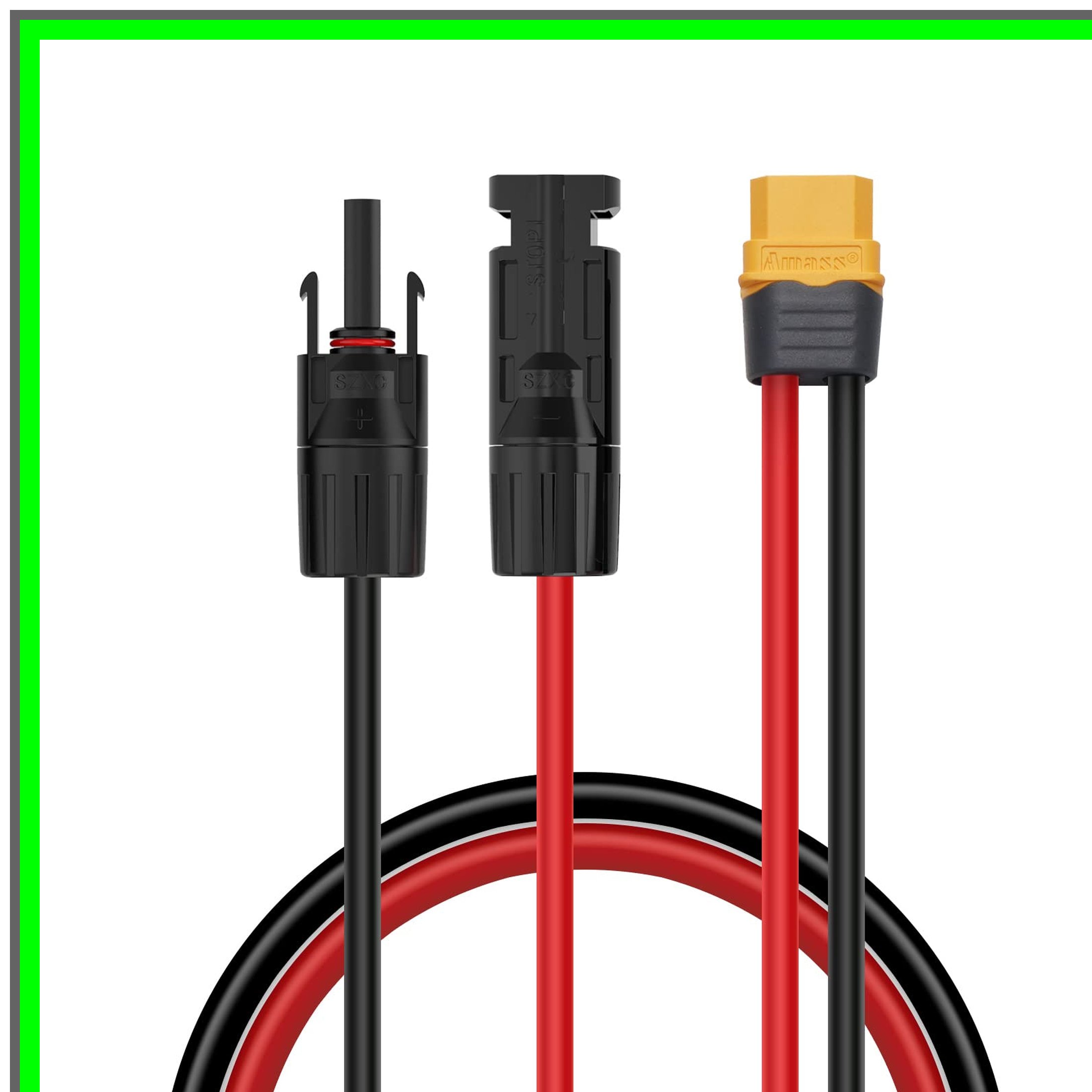 MC-4 to XT60 Solar Connector Adapter Cable for Generators and Panels