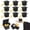 A001- Black, variant on Graduation Tassel, Black Gift Boxes, 3X3X3 in, Candy Boxes Party Favors, Graduation Party, Black and Gold Graduation decorations, Small Containers, Candy Containers, 30 Pc