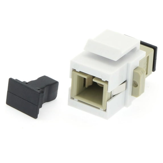 ACCL Keystone Jack SC/UPC Multimode Simplex Ivory, 5 Pack