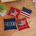 thumbnail image 3 of 4th of July Throw Pillow Covers 20x20 Set of 4 Patriotic Pillow Covers American Flag Day Pillow Covers Memorial Day Independence Day Cushion Covers for Home Outdoor Sofa Couch Decorations (20 inch), 3 of 6