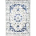 thumbnail image 2 of nuLOOM RZBD07A Tapis Traditionnel 3 x 5, Bleu, 2 of 6