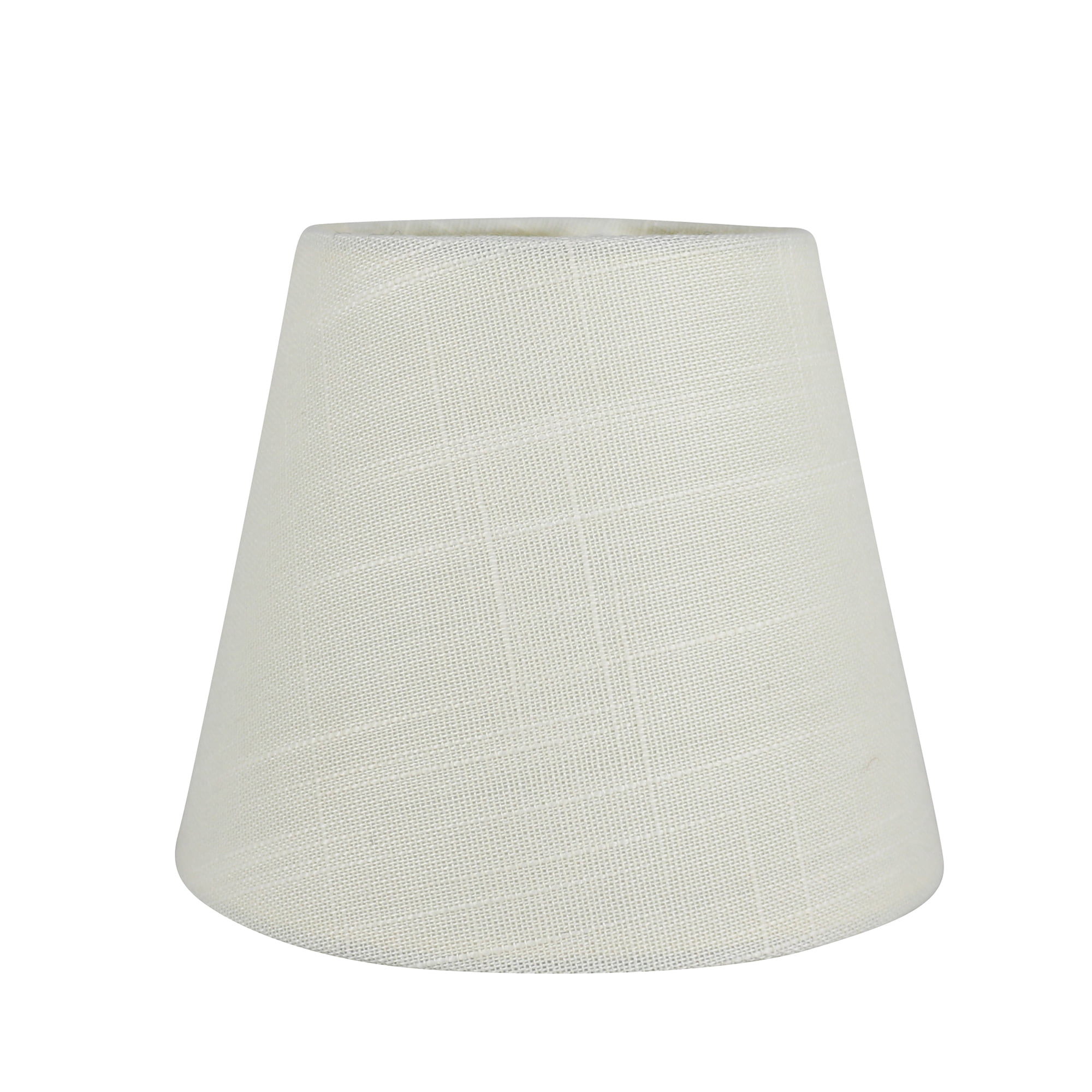 Meriville Set of 6 Eggshell Linen Clip On Chandelier Lamp Shades, 4-inch by 6-inch by 5-inch