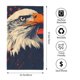 thumbnail image 2 of Fotbe American Bald Eagle A Toalla Premium con Patrón, Toalla de Microfibra de Secado Rápido, Ligera y Altamente Absorbente (27.5x16in), Ideal para Uso Diario, 2 of 6