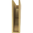 thumbnail image 4 of 6"W x 24"D x 24"H Thin Asheboro Rough Cedar Woodgrain TimberThane Corbel, Primed Tan, 4 of 6