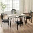 thumbnail image 5 of Studyset Dining Table Set for 2, Kitchen Table Chairs Set of 2 with PU Upholstered Cushion, Dining Room Table Set for 2 Furniture with Kitchen Chairs Suitable for Small Space, 5 of 7
