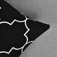 thumbnail image 5 of Funda de cojín decorativa moderna funda de cojín para habitación sofá silla coche, gris y blanco, 12x20 pulgadas Feliz Sencillez, 5 of 5