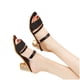 thumbnail image 4 of Zapatos de verano para mujer Dos formas de usar sandalias casuales de tacón grueso para mujer Wmkox8yii nm10662, 4 of 8