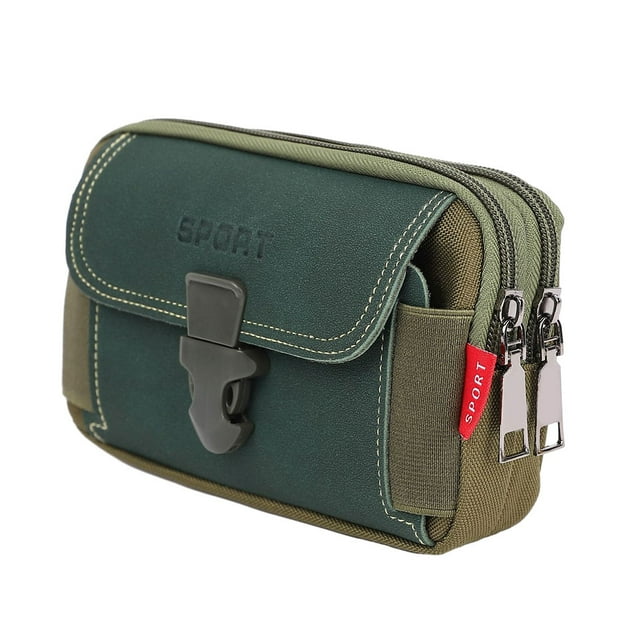 tredstone OxfordCloth Exquisite Craftsmanship Men S Mobile Phone Sports Bag Companion For Active Lifestyle green+transverse
