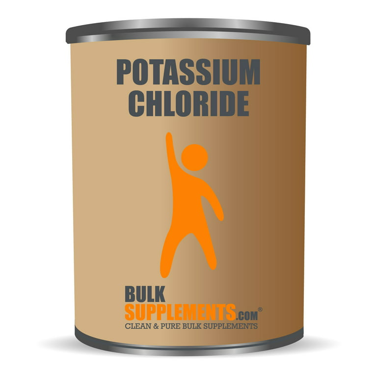  BulkSupplements.com Potassium Chloride Powder - Potassium  Supplement Powder, Potassium Chloride Salt Substitute, Pure Potassium -  Potassium Salt, Gluten Free, 200mg per Serving, 1kg (2.2 lbs) : Health &  Household